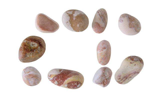 Izolaty kamieni, teksturowane, fotografowane z warunków studyjnych - Zdjęcie, obraz
