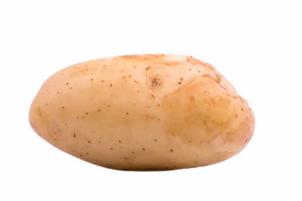 Krumpli közelkép. burgonya fehér alapon - Fotó, kép