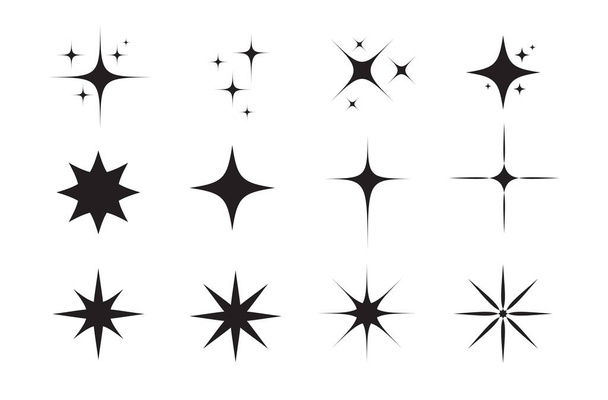 Funkelt Sterne Ikone. Vektorillustration - Vektor, Bild