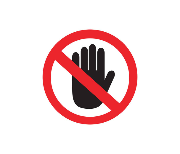Don't touch sign. Vector illustration - Vector, Image