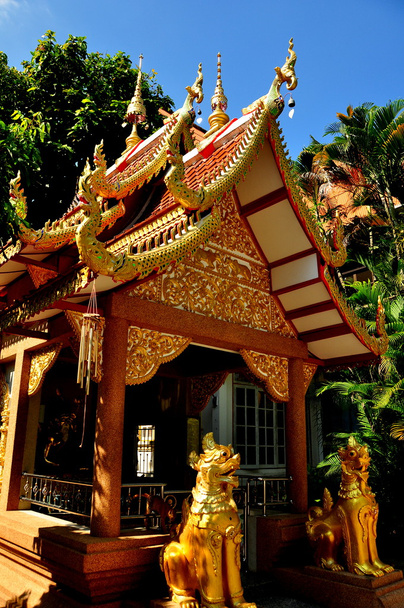 chiang mai, thailand: Tempelpavillon am wat fa han - Foto, Bild