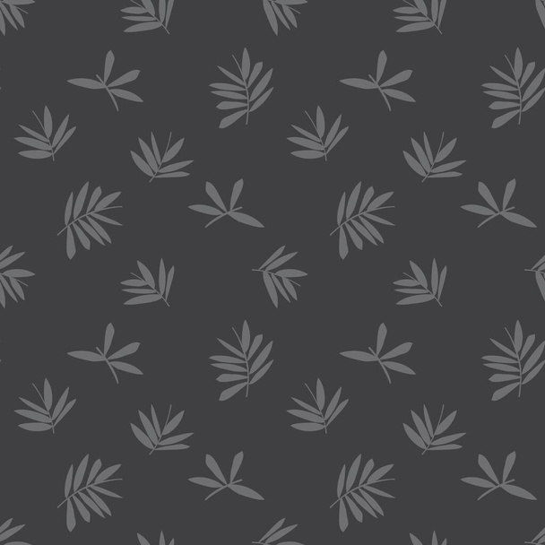 Серый тропический лист ботанический бесшовный фон шаблона подходит для модных принтов, графики, фона и ремесел
 - Вектор,изображение