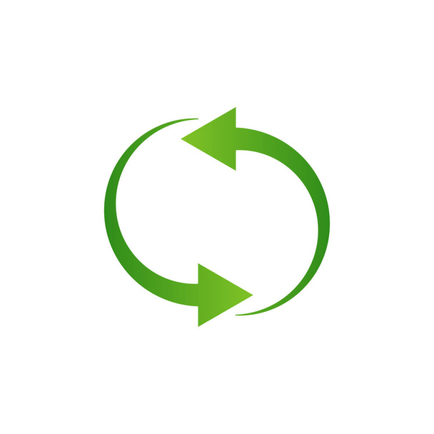 Icône des flèches de recyclage isolée sur fond blanc. Illustration vectorielle
 - Vecteur, image