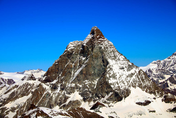 A híres Matterhorn Zermatt-ban - Fotó, kép
