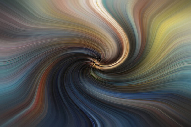 Αφηρημένη εικόνα που αποτελείται από χρωματιστές γραμμές που δημιουργούν σπείρες - Φωτογραφία, εικόνα