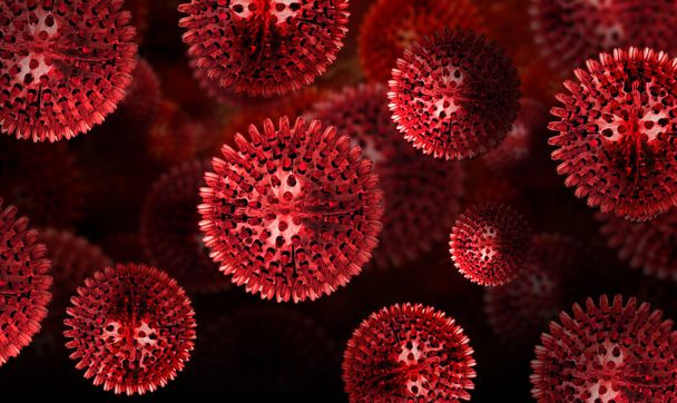 vírus da bactéria corona células da gripe
 - Foto, Imagem