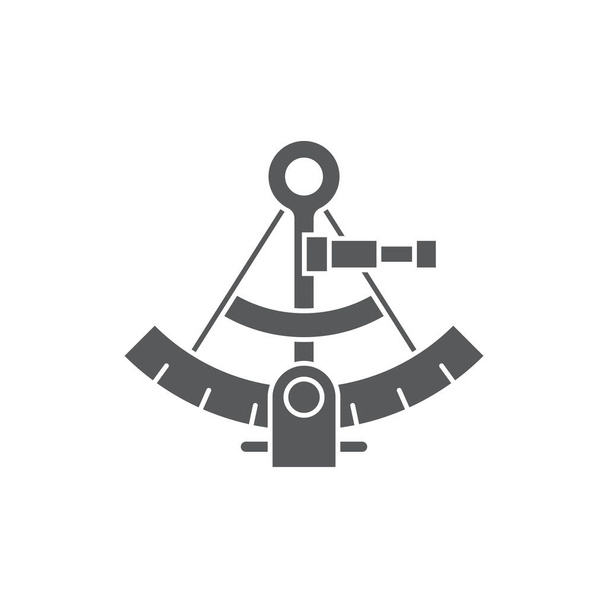 Sextant vector icono símbolo aislado sobre fondo blanco
 - Vector, Imagen