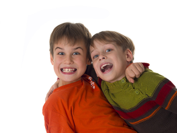 Gelukkig, glimlachend brothers - Foto, afbeelding