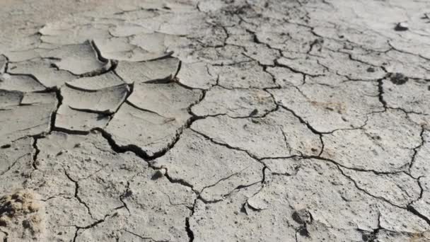 Ecological disaster, drawing of dry land - Footage, Video