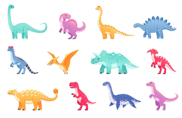 Иконы динозавров
 - Вектор,изображение