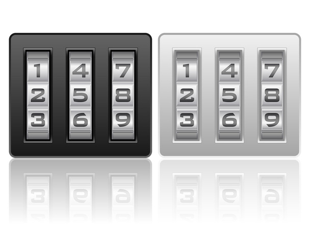 combination lock icon - ベクター画像
