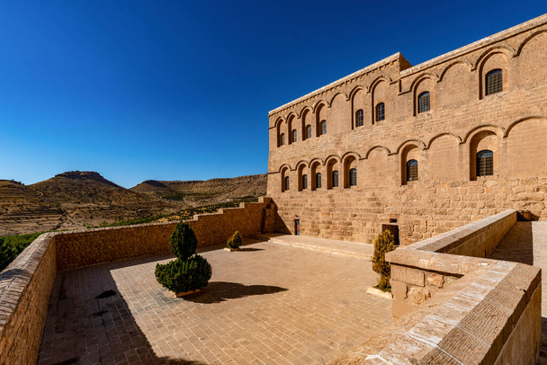 Artuklu, Mardin / Turchia 10 giugno 2018. Monastero di Deyrulzafaran e patriarcato siro ortodosso (Deyrul Zafaran Manastiri) a Mardin
. - Foto, immagini