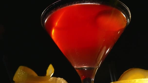 Cocktail Drinks and Black Background - Filmmaterial, Video