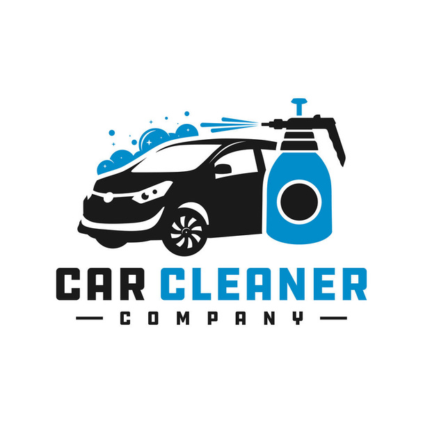 Carro limpeza logotipo líquido design
 - Vetor, Imagem