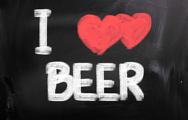 I Love Beer Concept - Photo, Image
