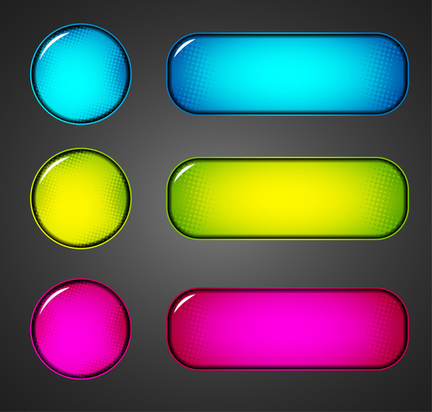 buttons, banners - Vector, Image