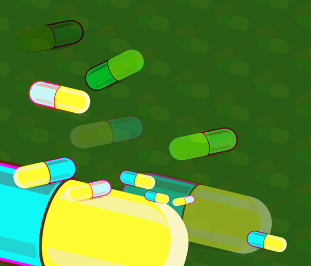 Капсула антибиотиков
  - Вектор,изображение