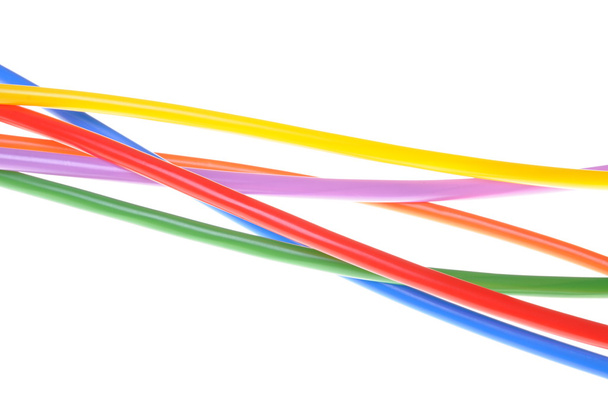 gekleurde kabels - Foto, afbeelding