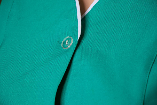 Close-up of a nurse working clothes in a Ukrainian hospital on an isolated background - Photo, Image
