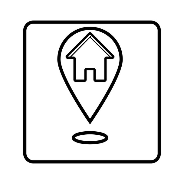 Ubicación del hogar vector icono foto
 - Foto, Imagen