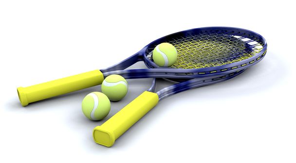 Raquettes et balles de tennis
 - Photo, image
