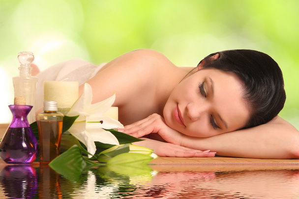 beautiful woman relaxing in spa - Photo, Image