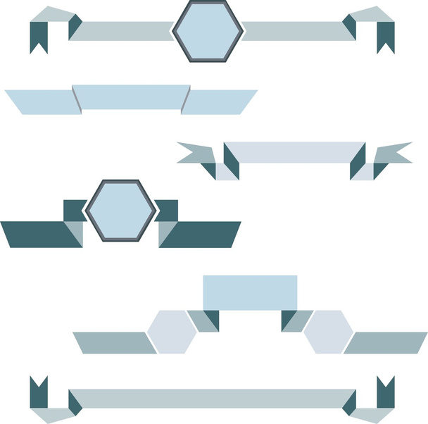 Geometric ribbons - Vector, Image