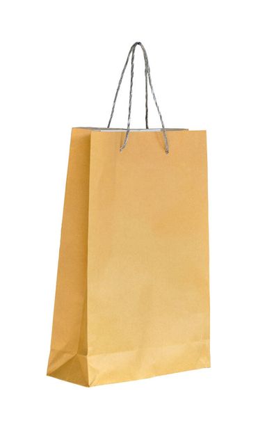 Bolsa de papel de compras hecha de papel reciclado
 - Foto, Imagen