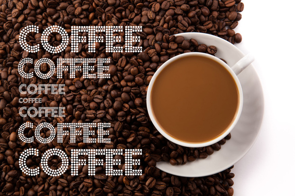 xícara de café com leite - Foto, Imagem