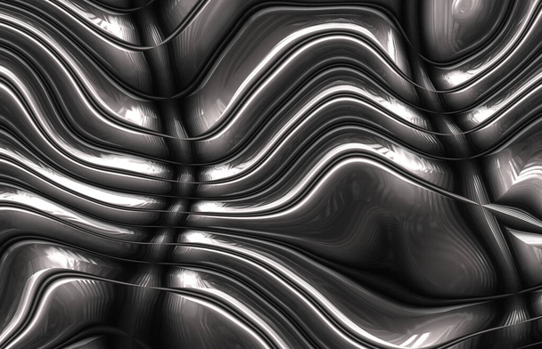 футуристична абстрактна сталь з темного металу
 - Фото, зображення