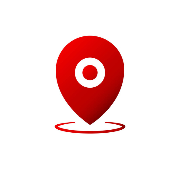 Geo pin, helymeghatározó ikon különböző színekben vagy földrajzi elhelyezkedésben, GPS, térkép mutató alkalmazásokhoz, web, app. Elszigetelt fehér háttér. EPS 10 vektor - Vektor, kép