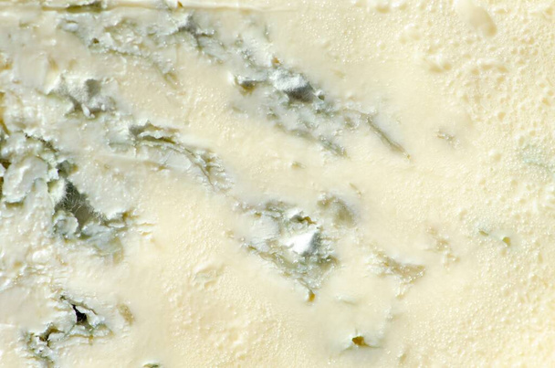 Gorgonzola bleu fromage, délicatesse italienne traditionnelle close-up. Savoureux fond abstrait alimentaire
. - Photo, image