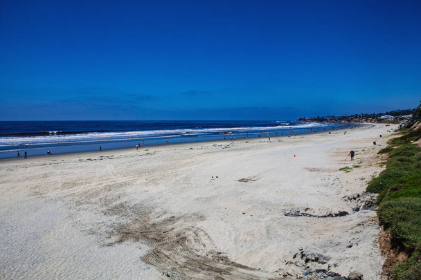 пустой пляж Сан-Диего во время остановки коронавируса
 - Фото, изображение