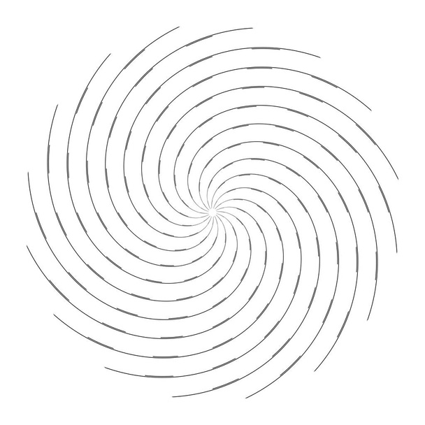 Движение вращения вращения. Абстрактный элемент дизайна кругов. Векторная иллюстрация
. - Вектор,изображение