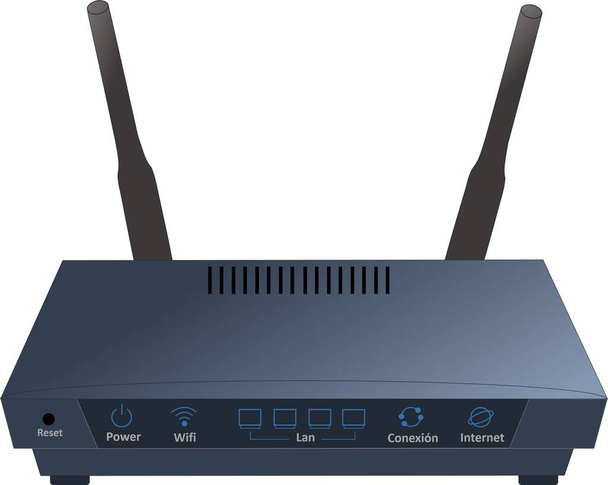 Сірий маршрутизатор для інтернет-зв'язку з wifi - Фото, зображення