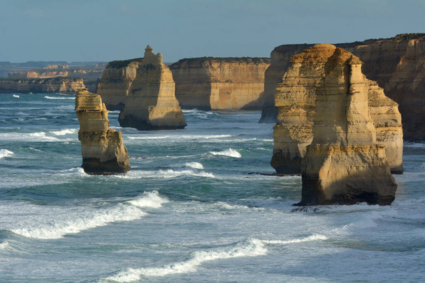 Landscape view the Twelve Apostles at Port Campbell National Park along the Great Ocean Road in Victoria, Australia. - Photo, Image