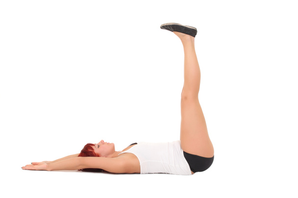 Young woman training yoga - Фото, изображение