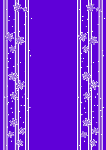 紫色の花の背景 - ベクター画像