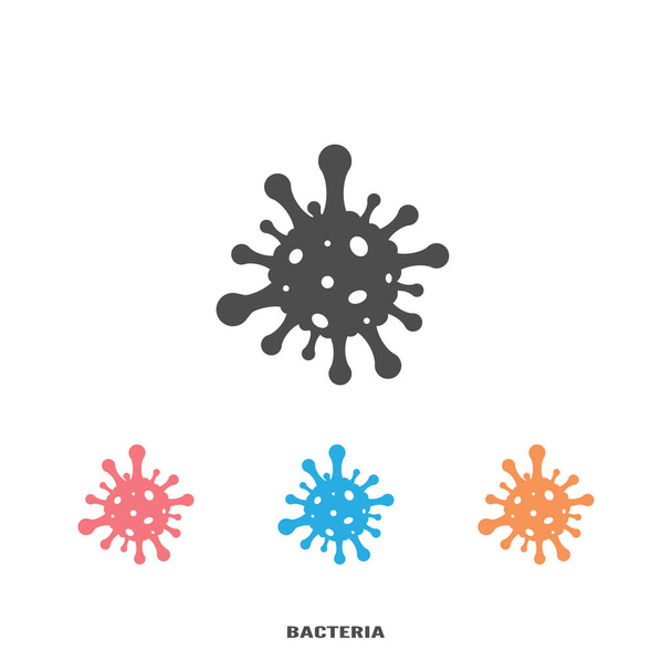 Vaara bakteerit vektori kuvake kuva eristetty valkoisella taustalla - Vektori, kuva