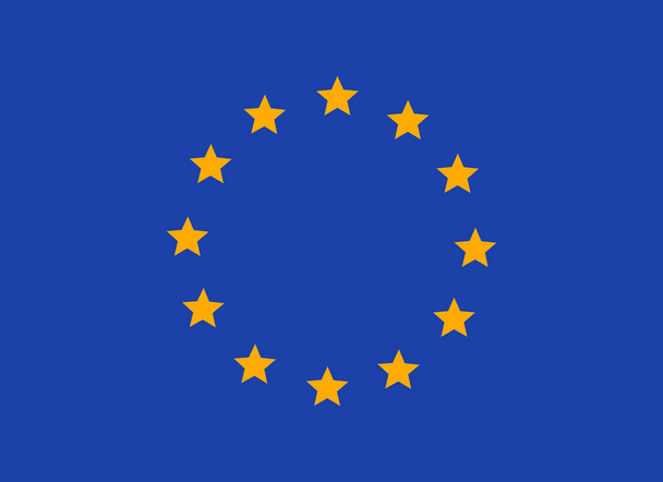 Drapeau de l'Union européenne. Dimensions précises, proportions des éléments et couleurs. Illustration vectorielle
 - Vecteur, image