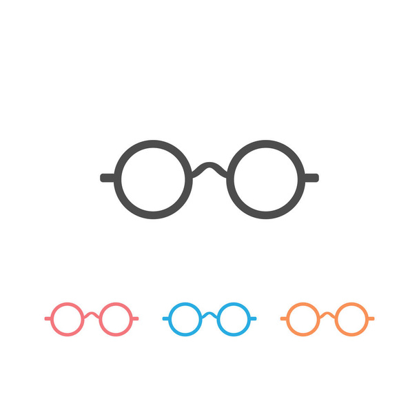 Szemüveg ikon készlet vektor illusztráció - Vektor, kép