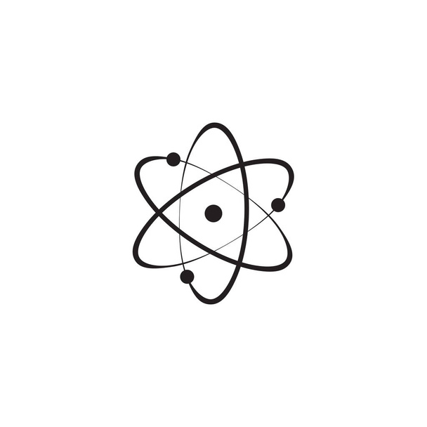 Icon structure of the nucleus of the atom. Atom, protons, neutrons and electrons. Vector illustration - Vector, Image