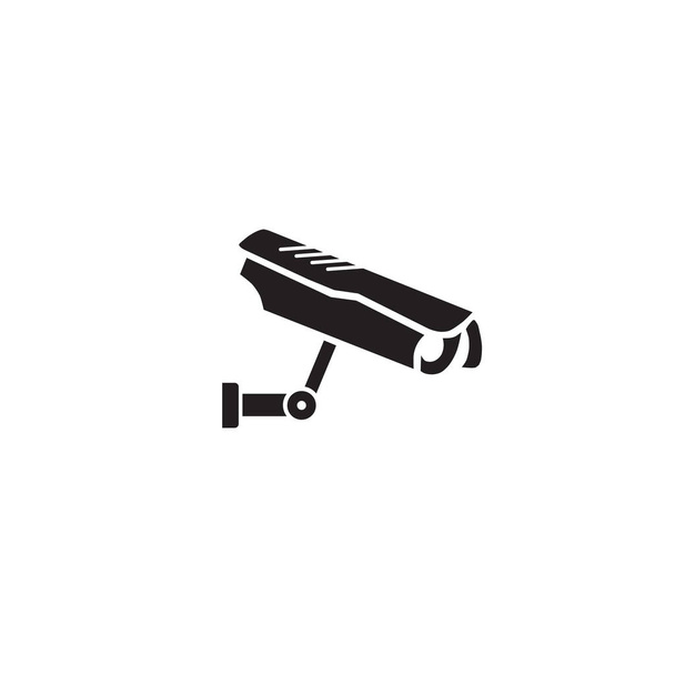 Vaste CCTV, beveiligings camera pictogram vector template - Vector, afbeelding