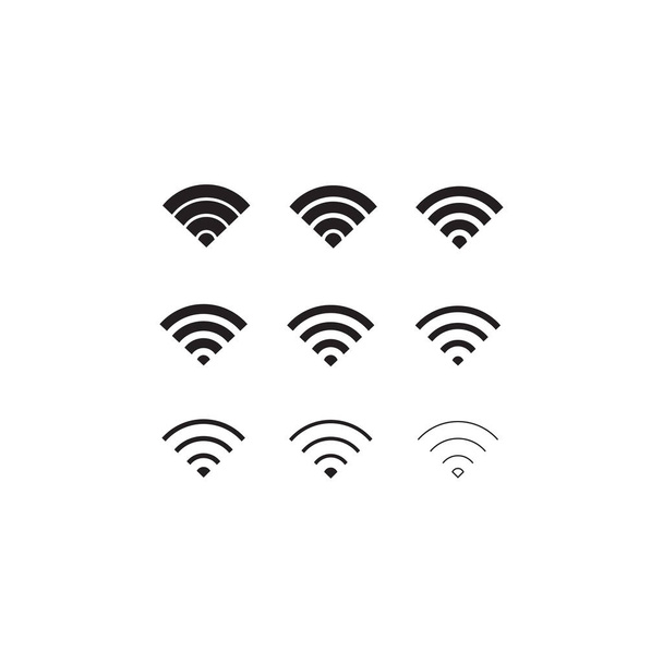 Εικονογράφηση διανυσμάτων συμβόλων σημάτων Wifi - Διάνυσμα, εικόνα