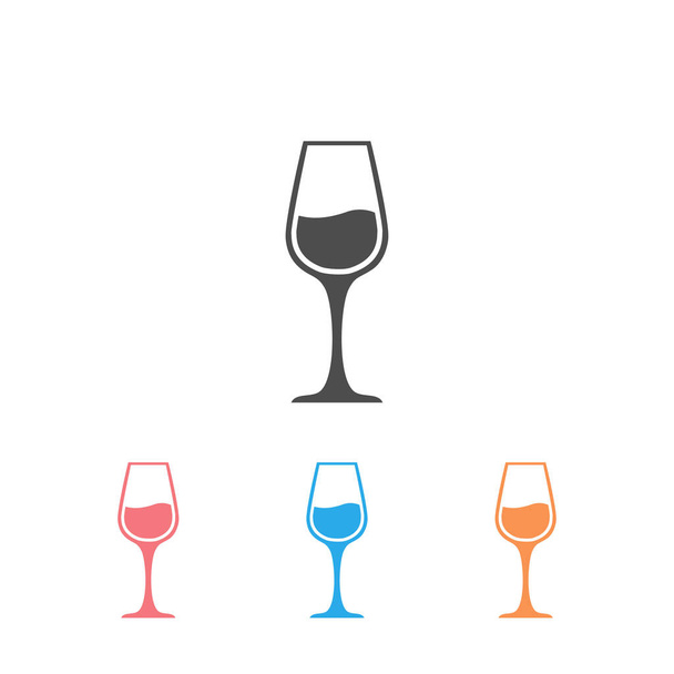 Icono de vino símbolo conjunto sobre fondo blanco. Vector
 - Vector, Imagen