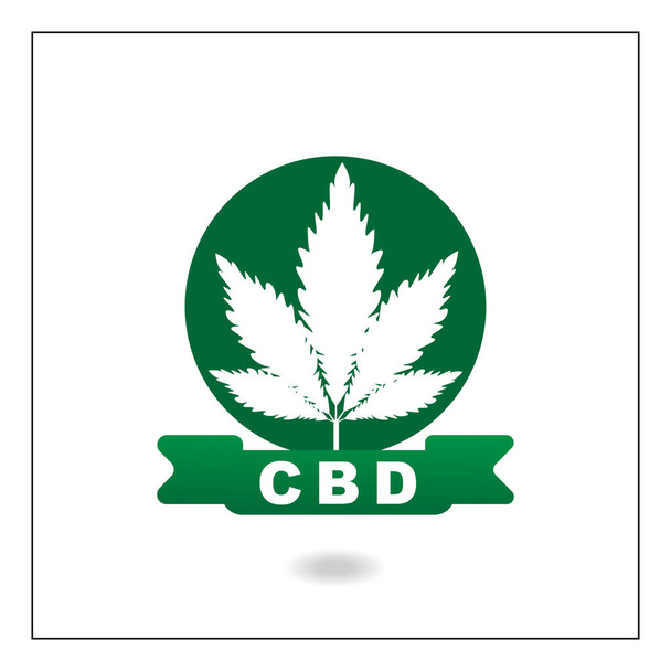 Логотип конопель або концепт нафти CBD
 - Вектор, зображення