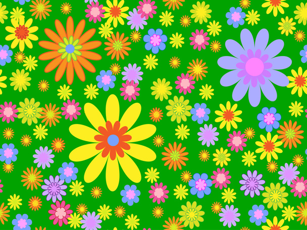 Seamless floral background - Vektor, kép