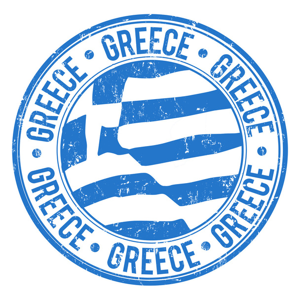 Greece stamp - Vector, Image