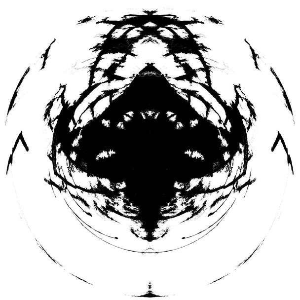 Μαύρο-άσπρο στρογγυλό Grunge στοιχείο επικάλυψης. Μοτίβο κύκλου, λογότυπο, σήμα, ετικέτα, εικονίδιο. Αφηρημένη πτώση υφής κινδύνου. Βρώμικο Vintage Monochrome Vector Εικονογράφηση Ιστορικό. Πρότυπο πινέλου εγκεφαλικών επεισοδίων - Φωτογραφία, εικόνα