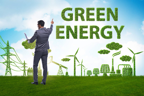 Concept vert et écologie avec homme d'affaires
 - Photo, image